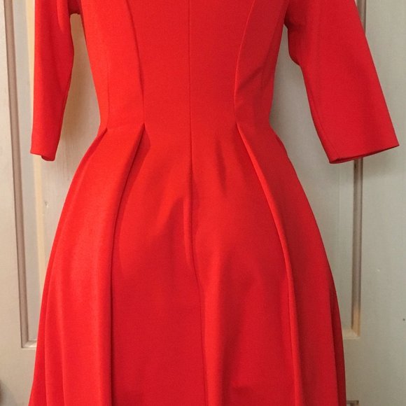 Pink Tartan, deep orange dress - Picture 7 of 12